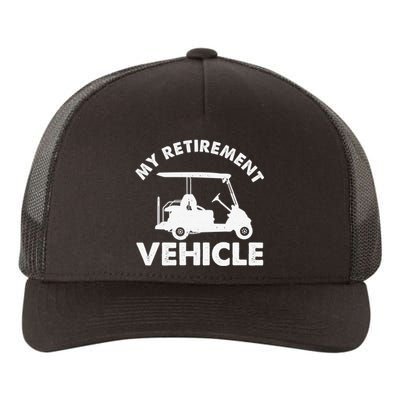 Team Golf Cart Funny Play Sports Golfer Yupoong Adult 5-Panel Trucker Hat