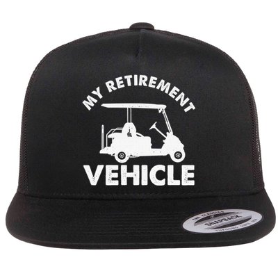 Team Golf Cart Funny Play Sports Golfer Flat Bill Trucker Hat