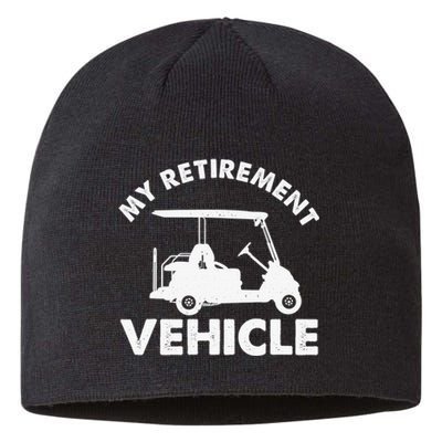 Team Golf Cart Funny Play Sports Golfer Sustainable Beanie