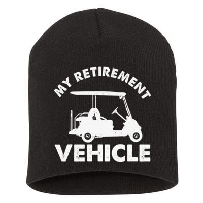 Team Golf Cart Funny Play Sports Golfer Short Acrylic Beanie