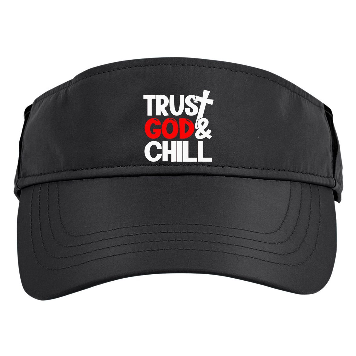 Trust God & Chill Adult Drive Performance Visor