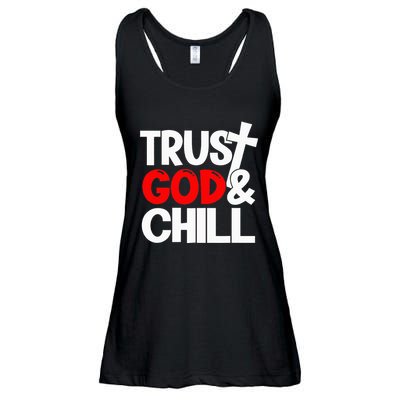 Trust God & Chill Ladies Essential Flowy Tank