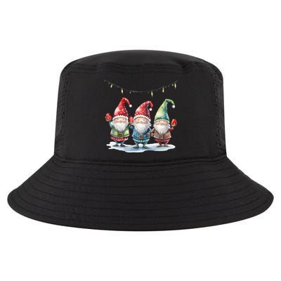 Three Gnomies Christmas Lighgreat Gift Funny Gnomies Lover Xmas Gift Cool Comfort Performance Bucket Hat