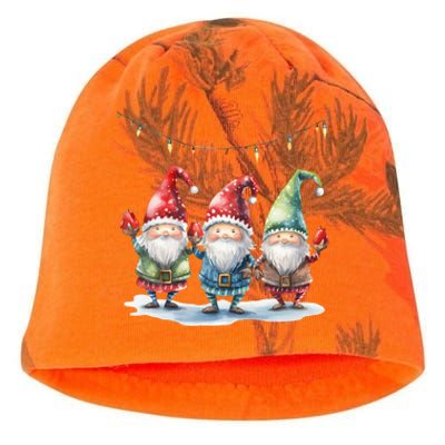 Three Gnomies Christmas Lighgreat Gift Funny Gnomies Lover Xmas Gift Kati - Camo Knit Beanie