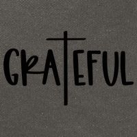 The Grateful Cross Faith Christian Religious Jesus Easter Cotton Canvas Backpack
