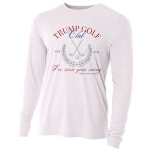 Trump Golf Club IVe Seen Your Swing Funny Trump 2024 Debate Cooling Performance Long Sleeve Crew