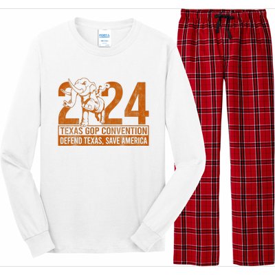 Texas Gop Convention Defend Texas Save America Long Sleeve Pajama Set