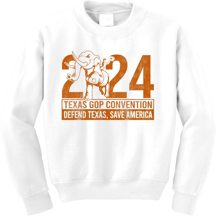 Texas Gop Convention Defend Texas Save America Kids Sweatshirt