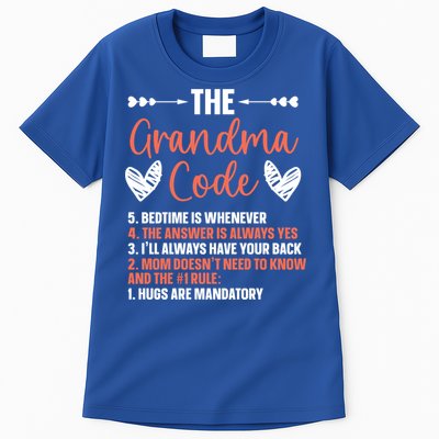 The Grandma Code Granny Grandmother Grandparent Gift Tall T-Shirt