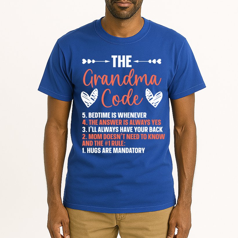 The Grandma Code Granny Grandmother Grandparent Gift Tall T-Shirt