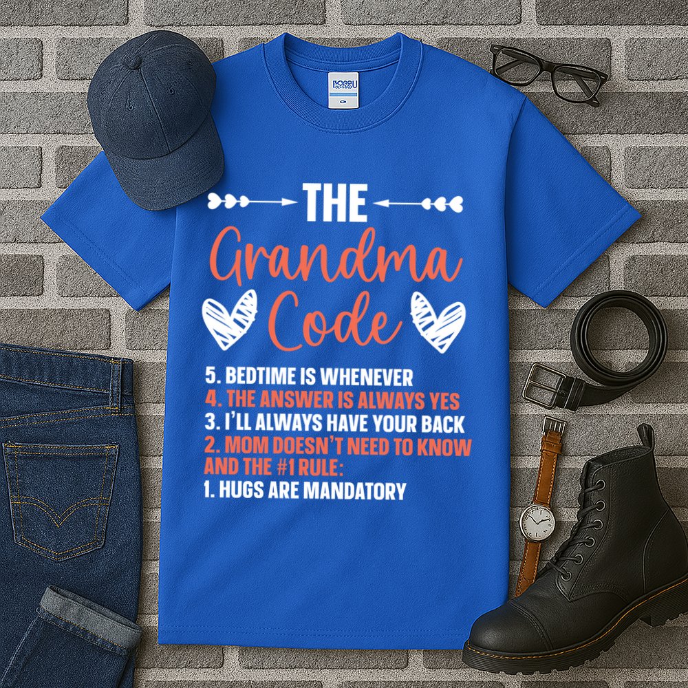 The Grandma Code Granny Grandmother Grandparent Gift Tall T-Shirt