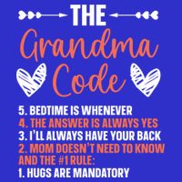 The Grandma Code Granny Grandmother Grandparent Gift Tall T-Shirt