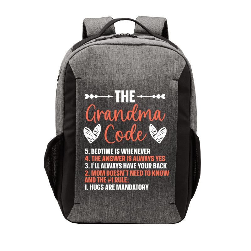The Grandma Code Granny Grandmother Grandparent Gift Vector Backpack