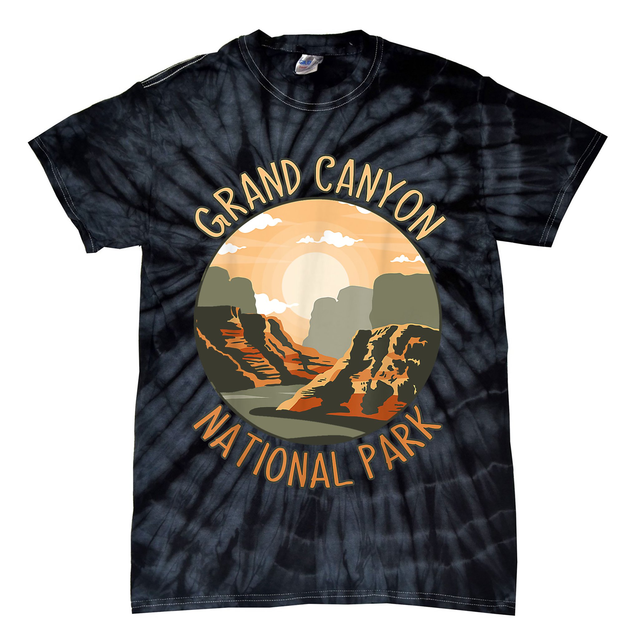 The Grand Canyon National Park Design Tie-Dye T-Shirt