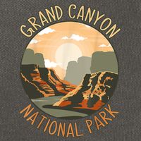 The Grand Canyon National Park Design Cotton Canvas Backpack