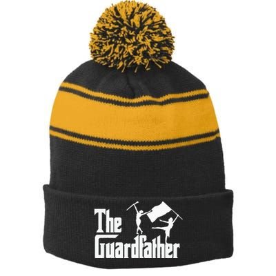 The Guardfather Color Guard Dad Stripe Pom Pom Beanie