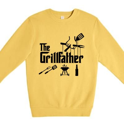 The Grillfather Cute Gift Premium Crewneck Sweatshirt