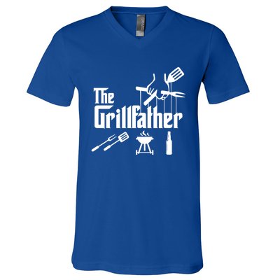 The Grillfather Cute Gift V-Neck T-Shirt