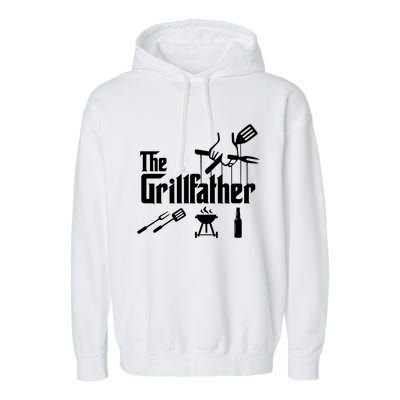 The Grillfather Cute Gift Garment-Dyed Fleece Hoodie