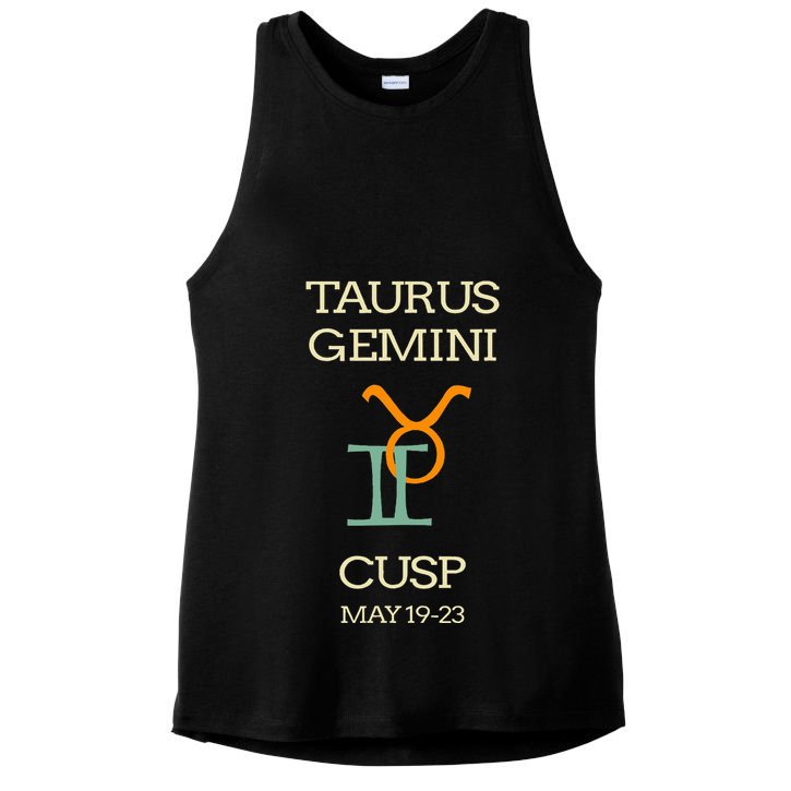 Taurus Gemini Cusp Zodiac Horoscope Gift Ladies PosiCharge Tri-Blend Wicking Tank