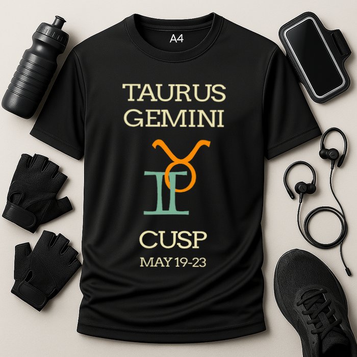 Taurus Gemini Cusp Zodiac Horoscope Gift Cooling Performance Crew T-Shirt