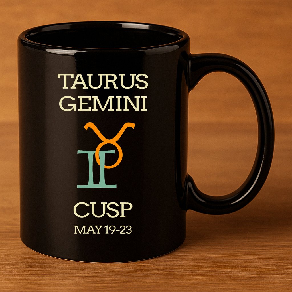 Taurus Gemini Cusp Zodiac Horoscope Gift 11oz C Handle Ceramic Mug
