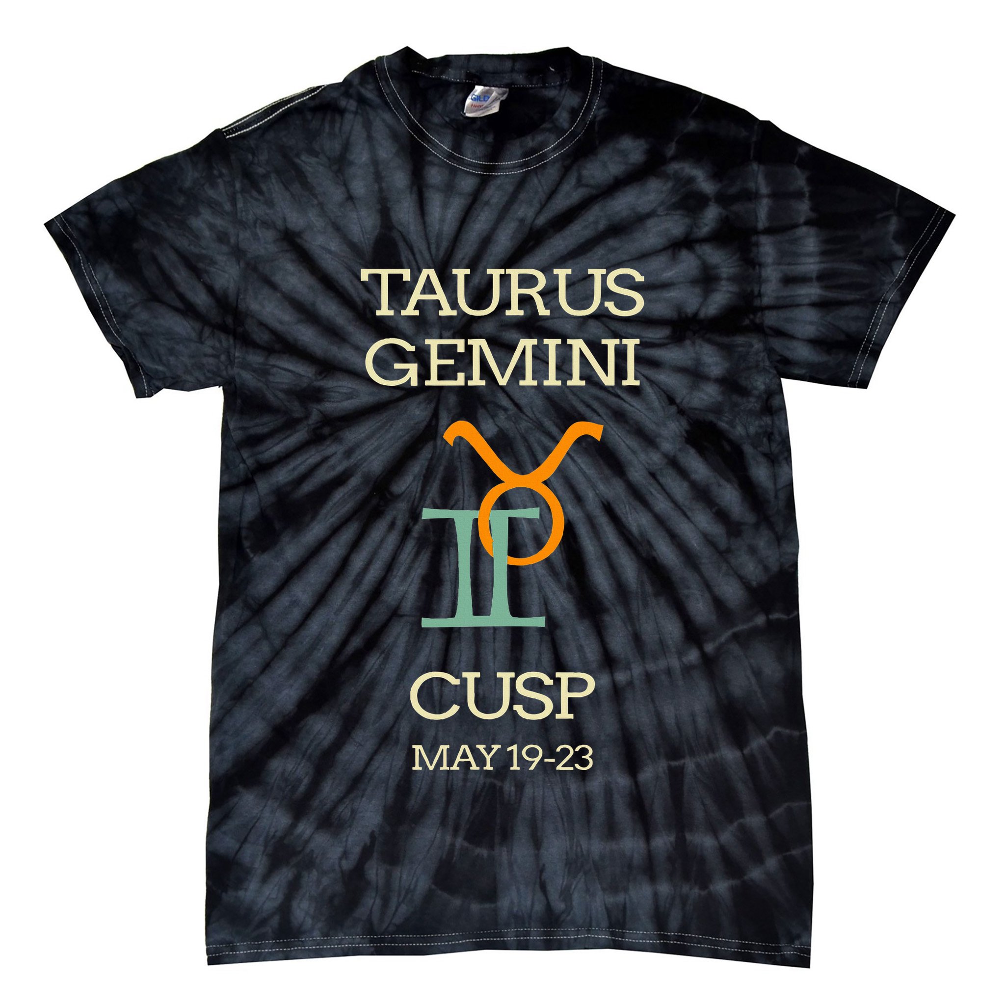 Taurus Gemini Cusp Zodiac Horoscope Gift Tie-Dye T-Shirt