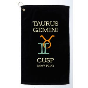 Taurus Gemini Cusp Zodiac Horoscope Gift Platinum Collection Golf Towel