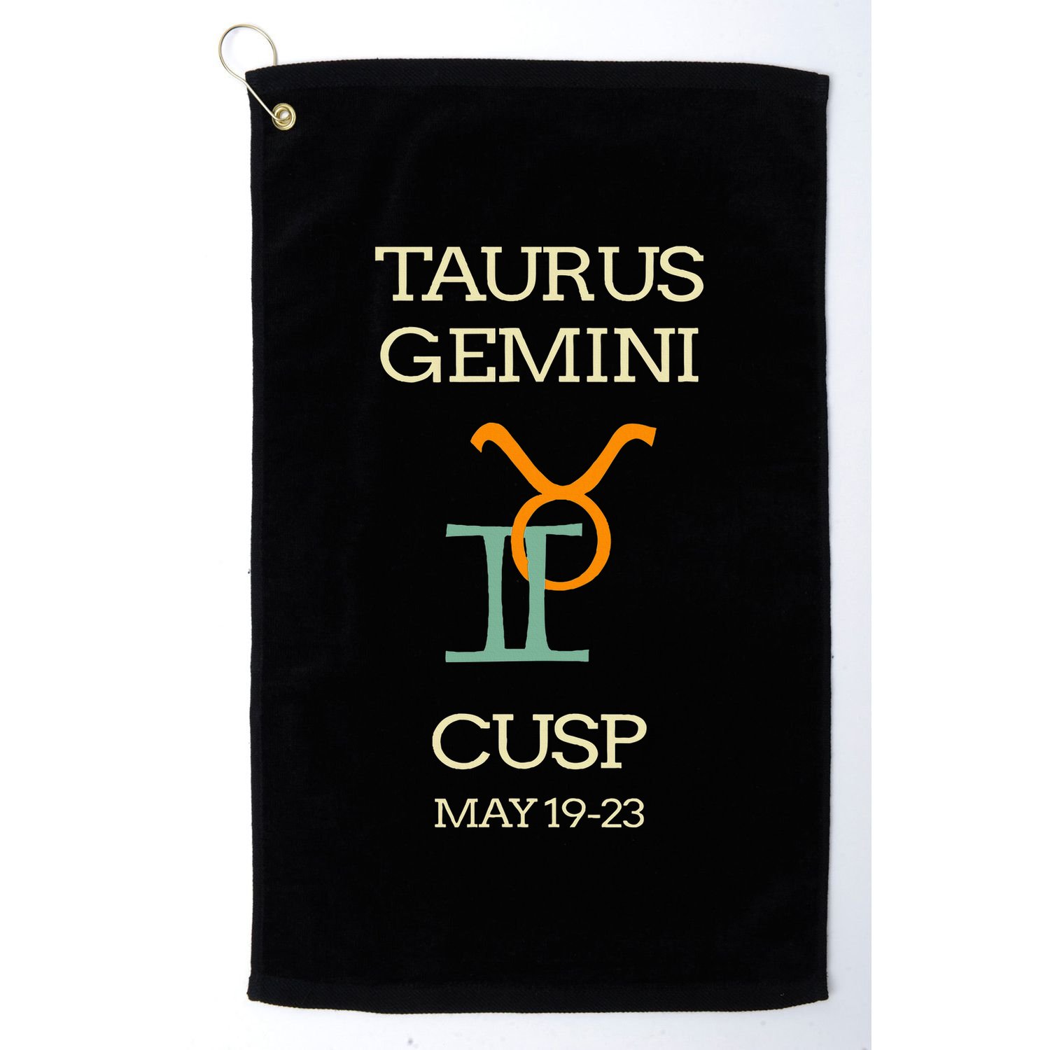 Taurus Gemini Cusp Zodiac Horoscope Gift Golf Towel