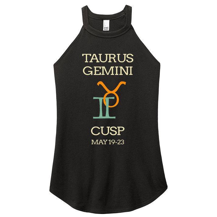 Taurus Gemini Cusp Zodiac Horoscope Gift Women's Perfect Tri Rocker Tank