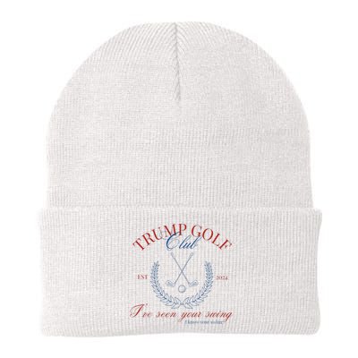 Trump Golf Club IVe Seen Your Swing Funny Trump 2024 Debate Knit Cap Winter Beanie