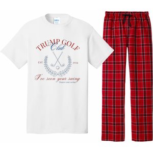 Trump Golf Club IVe Seen Your Swing Funny Trump 2024 Debate Pajama Set