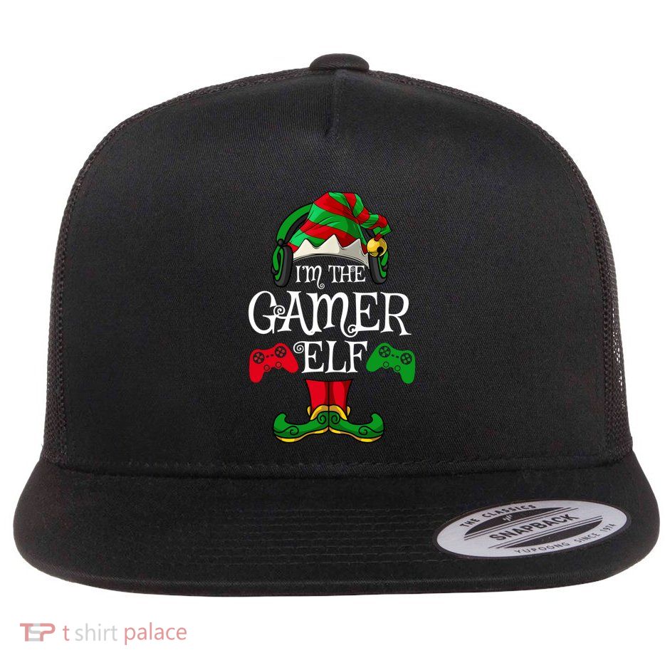 The Gamer Christmas Video Game Xmas Ugly Matching Pjs Gift Flatbill Hat