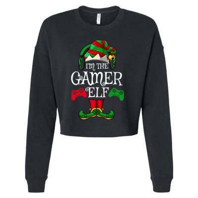 The Gamer Christmas Video Game Xmas Ugly Matching Pjs Gift Cropped Pullover Crew