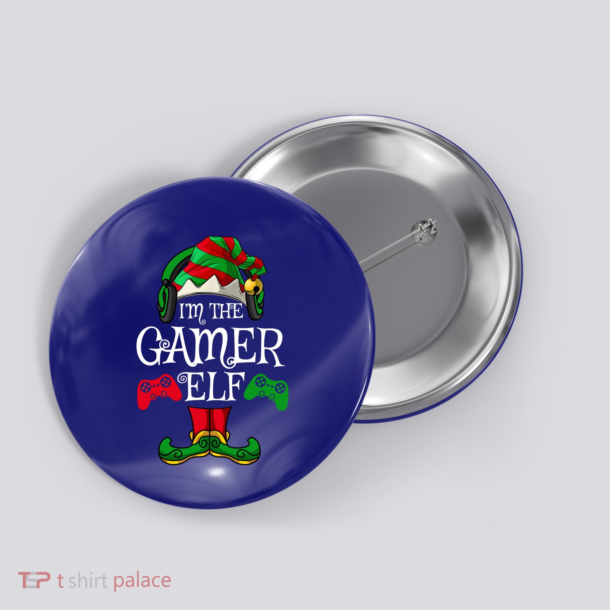 The Gamer Christmas Video Game Xmas Ugly Matching Pjs Gift Button