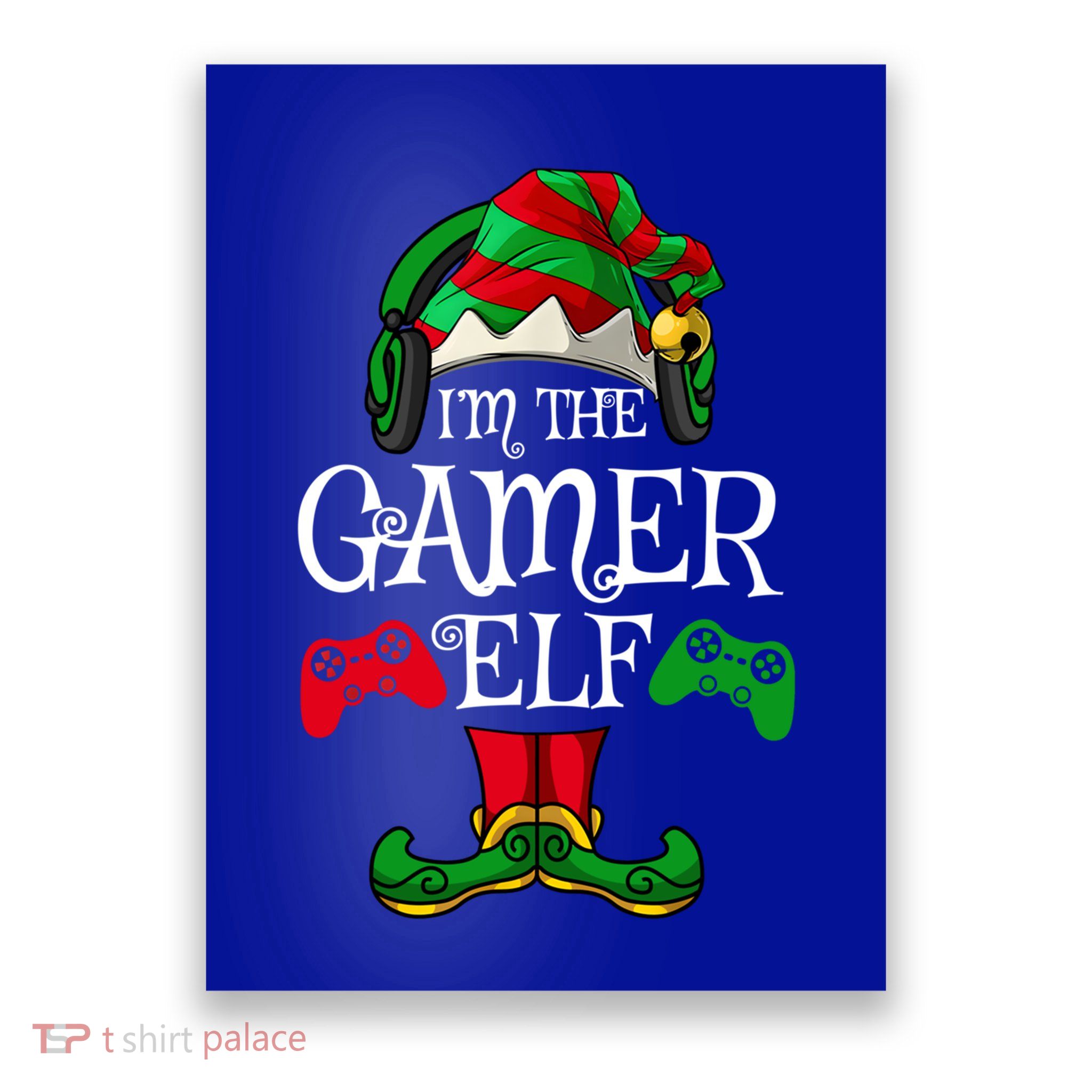 The Gamer Christmas Video Game Xmas Ugly Matching Pjs Gift Poster