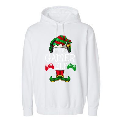 The Gamer Christmas Video Game Xmas Ugly Matching Pjs Gift Garment-Dyed Fleece Hoodie