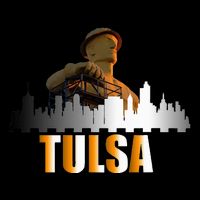 The Golden Driller Of Tulsa Oklahoma And The Tulsa Skyline Cooling Performance Crew T-Shirt