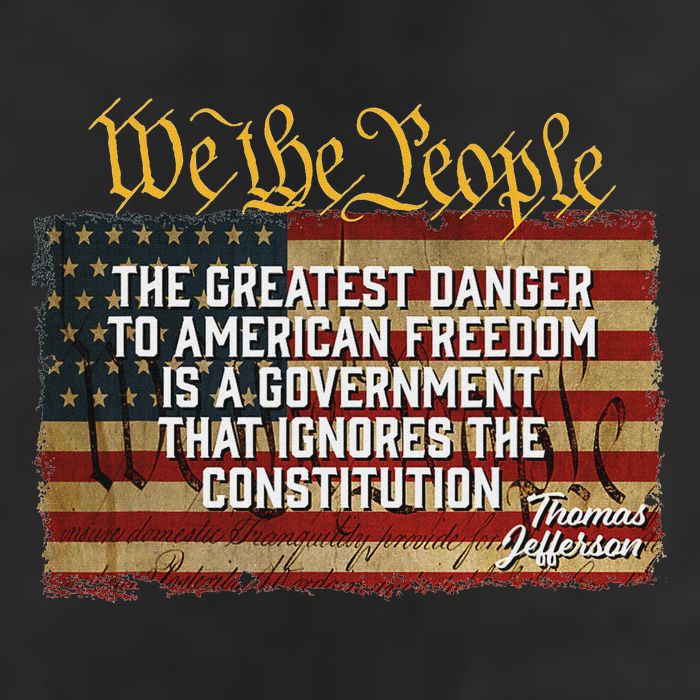 The Greatest Danger To American Freedom Thomas Jefferson Cool Comfort Performance Bucket Hat