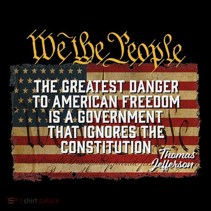 The Greatest Danger To American Freedom Thomas Jefferson Drawstring Bag