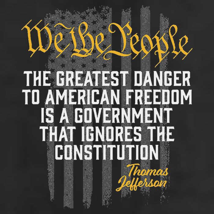 The Greatest Danger To American Freedom Thomas Jefferson 25L Jumbo Tote
