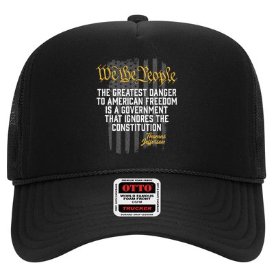 The Greatest Danger To American Freedom Thomas Jefferson Trucker Hat