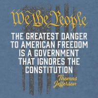 The Greatest Danger To American Freedom Thomas Jefferson Garment-Dyed Sweatshirt