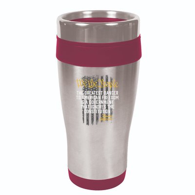 The Greatest Danger To American Freedom Thomas Jefferson 16oz Travel Tumbler