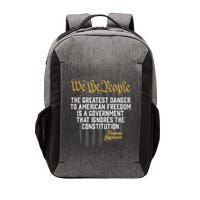 The Greatest Danger To American Freedom Thomas Jefferson Vector Backpack