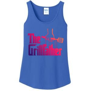 The Grillfather Dad Chef Grilling Grill Master Bbq Great Gift Ladies Essential Tank