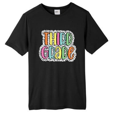 Third Grade Dalmatian Dots 3rd Dream Team Back To School Tall Fusion ChromaSoft Performance T-Shirt