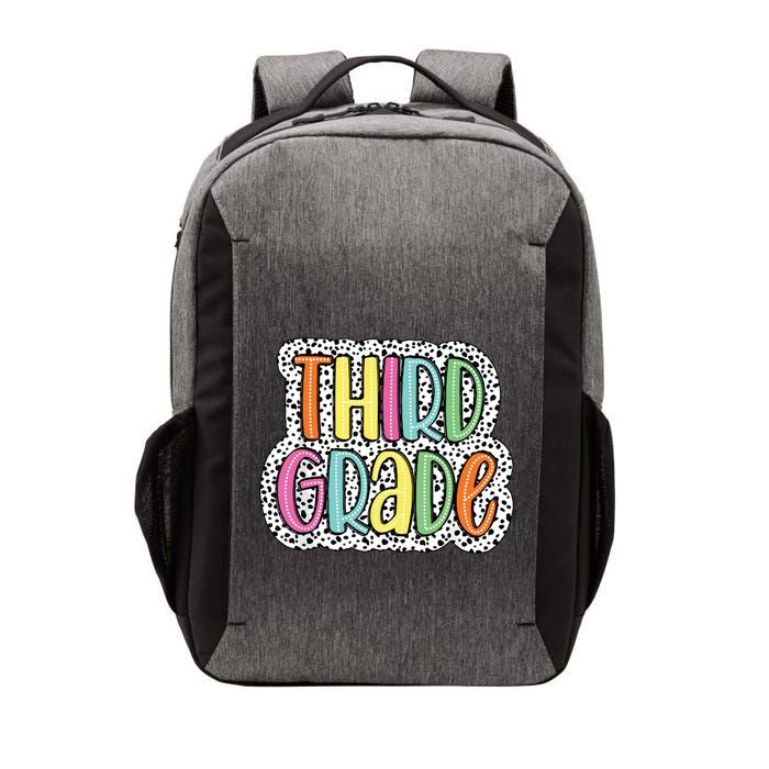 Third Grade Dalmatian Dots 3rd Dream Team Back To School Vector Backpack