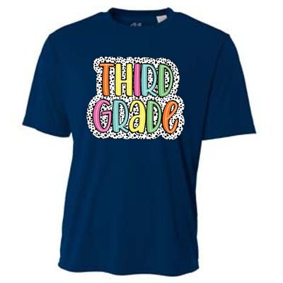 Third Grade Dalmatian Dots 3rd Dream Team Back To School Cooling Performance Crew T-Shirt