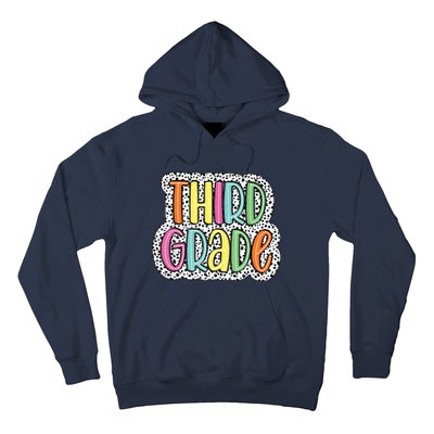 Third Grade Dalmatian Dots 3rd Dream Team Back To School Hoodie